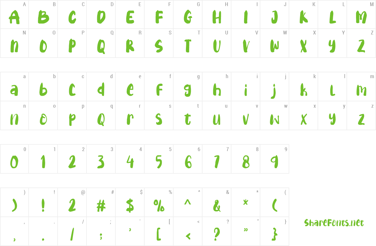 Font Countless Lovers preview